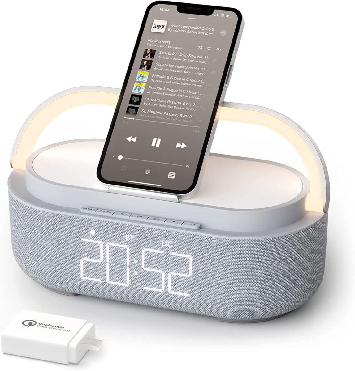 Bluetooth Speaker with Digital Alarm Clock 2