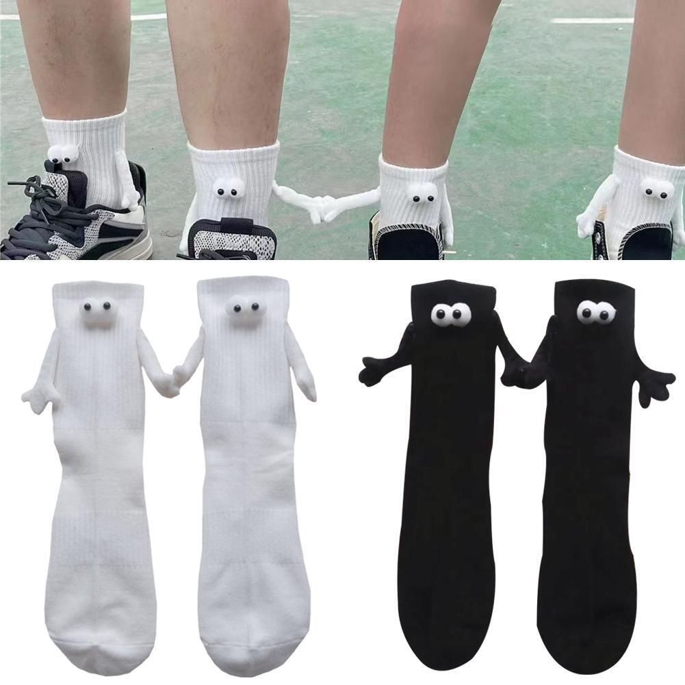 Magnetic Suction 3D Doll Couple Socks 2