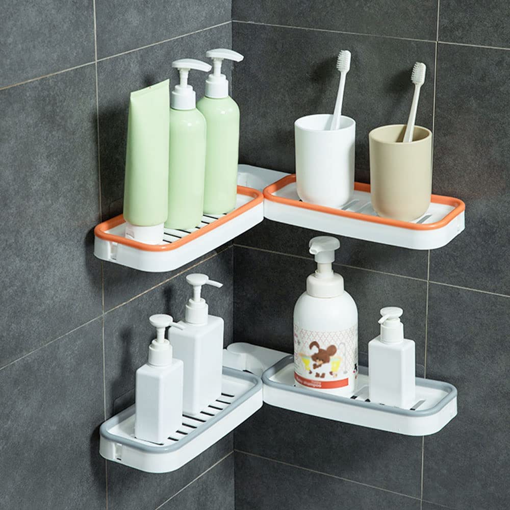 Bathroom Corner Punch-Free Rack Shampoo Storage 3