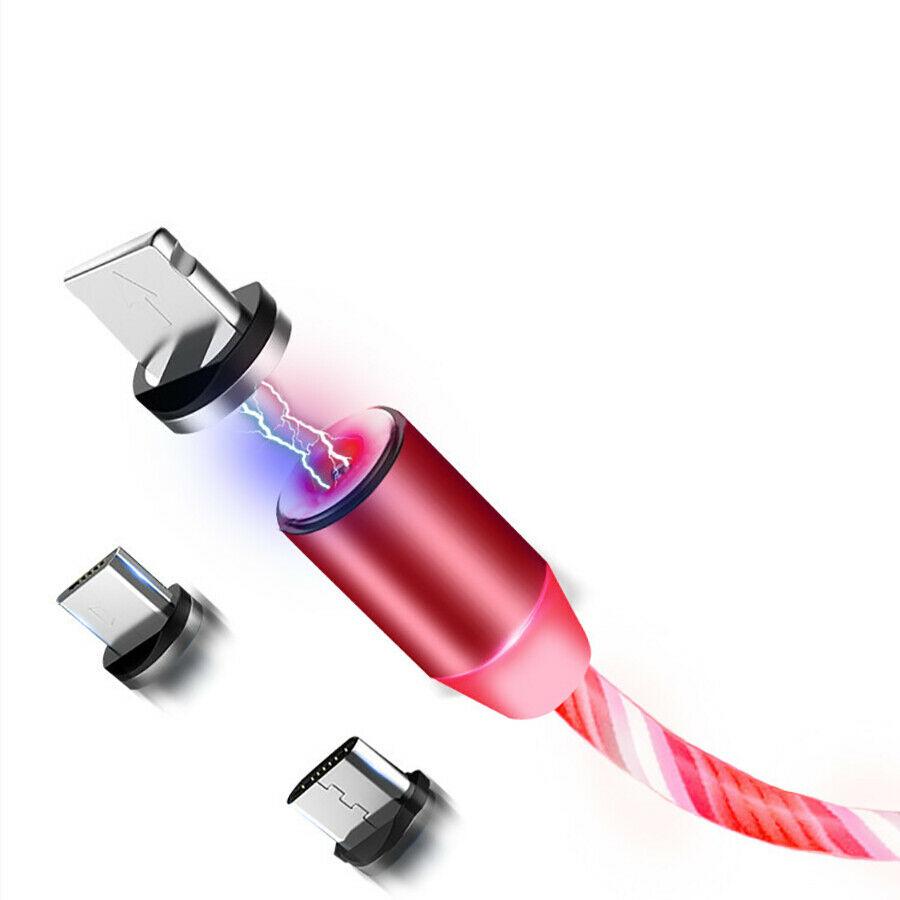 LED magnetic 3 in 1 usb charging cable 3