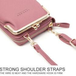 Women Phone Bag Solid Crossbody Bag 3