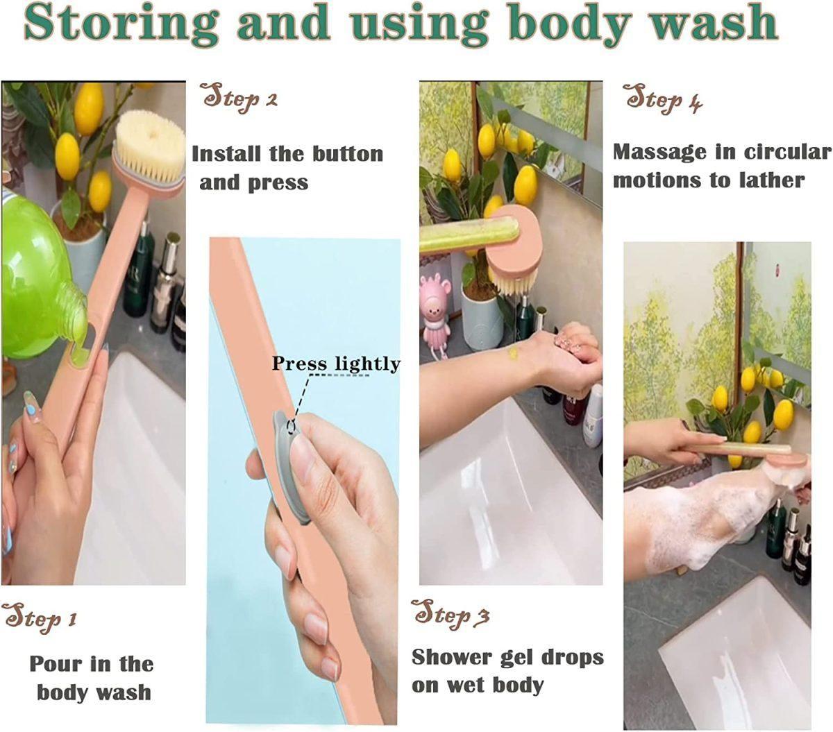 Long Handle Liquid Bath Brush 3