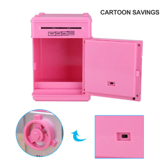 Digital Piggy Bank - Safe Deposit Box for Kids 4