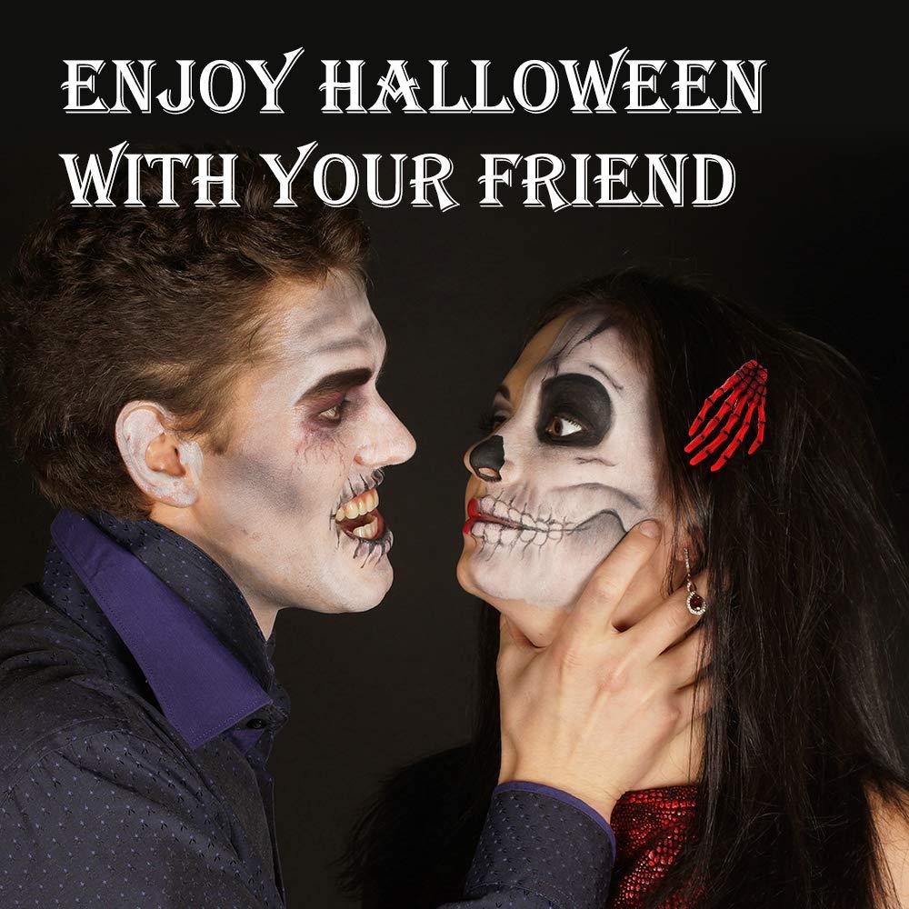 Skeleton hair clips 4