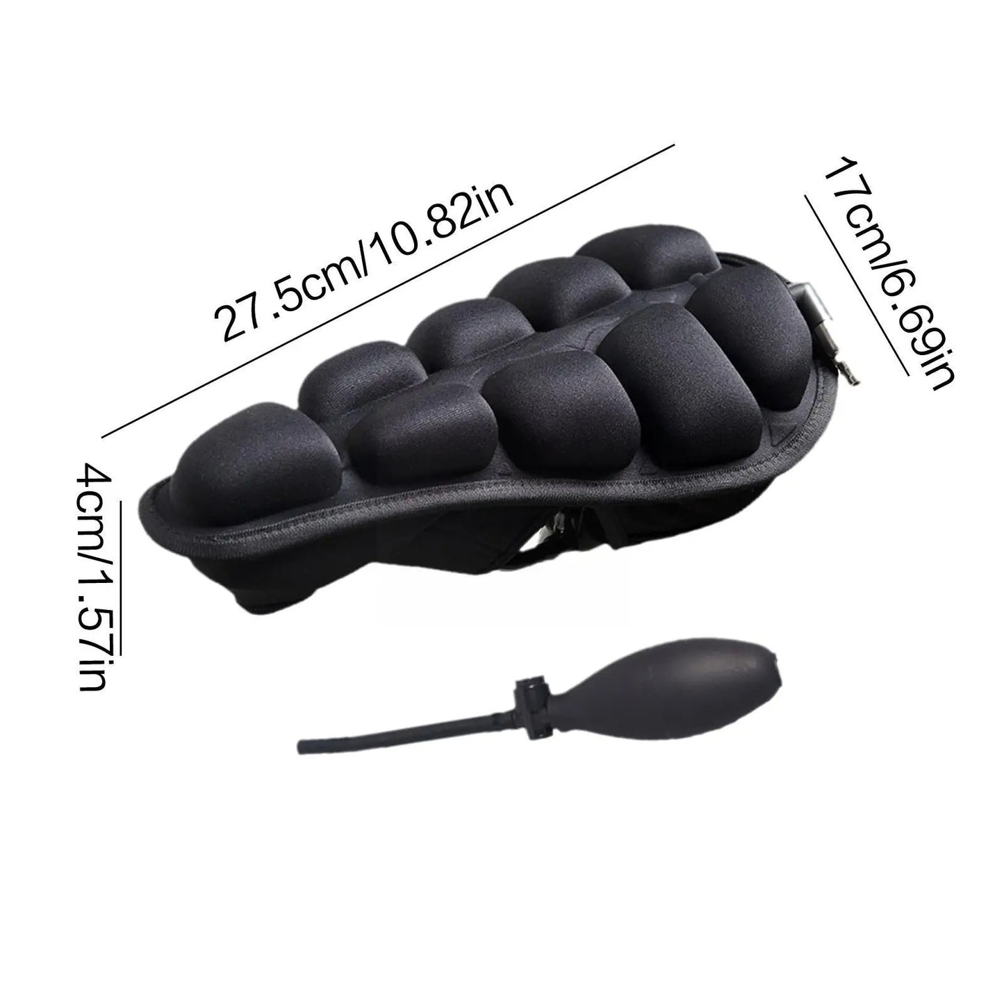 Aircush Saddle Cover Foldable Inflatable Airbag Seat Cushion 5