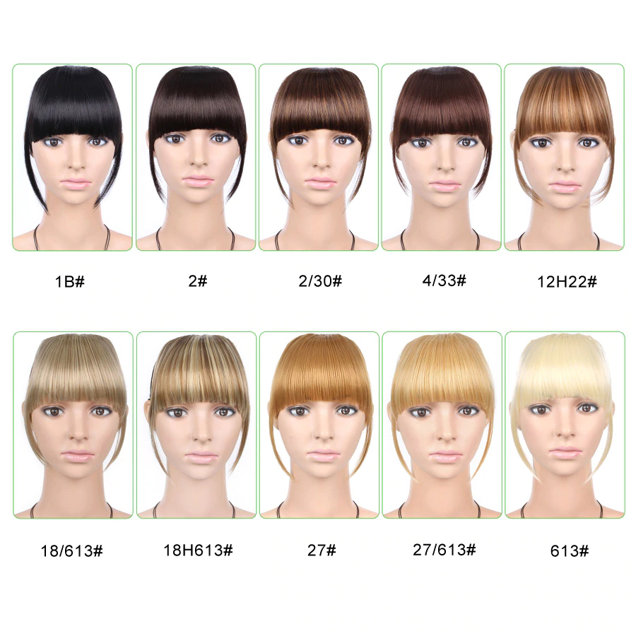 3D Clip-In Bangs Hair Extensions 3