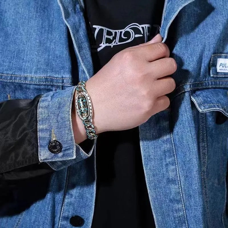 Nine-eyed Dzi Bead Bracelet 5