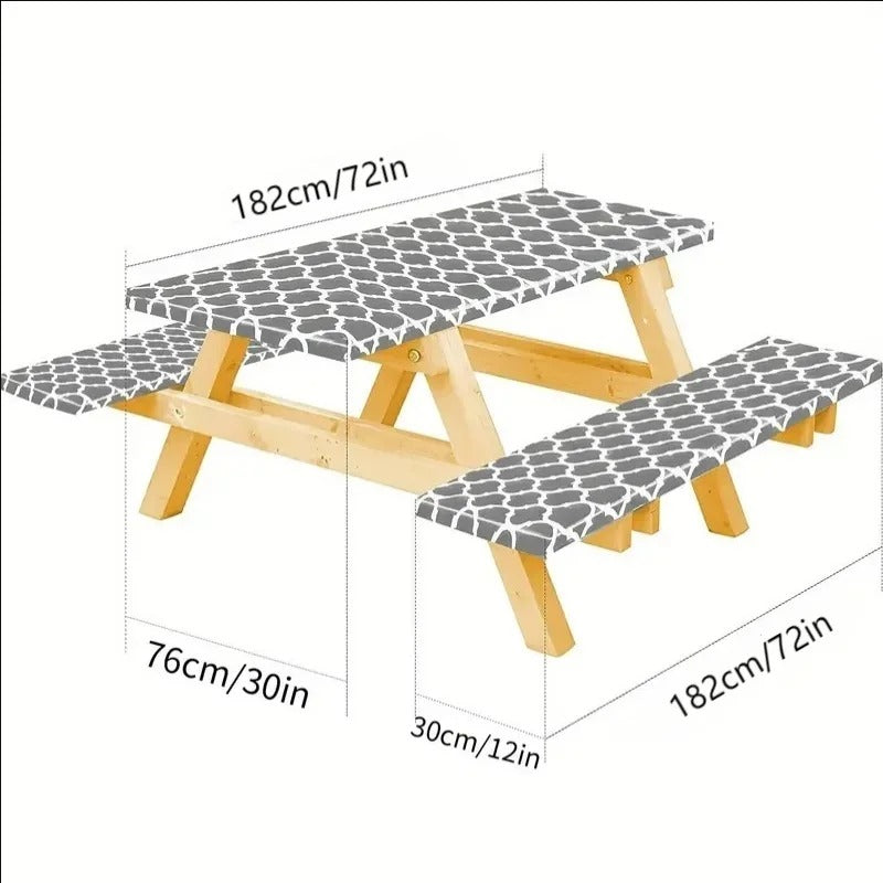 Waterproof Picnic Table Cover Set 6
