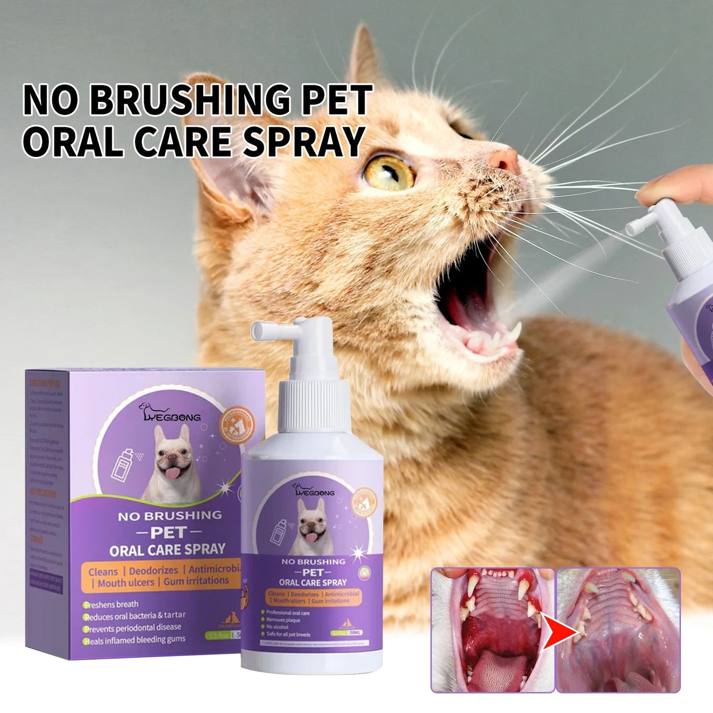 Teeth Cleaning Spray for Dogs & Cats 6