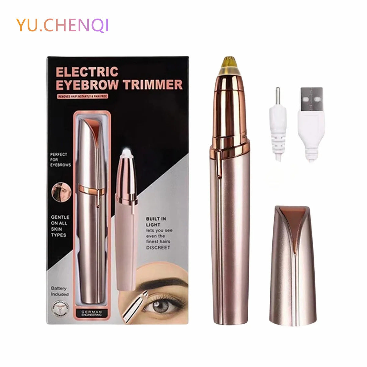 2-in-1 Painless Eyebrows Trimmer 6