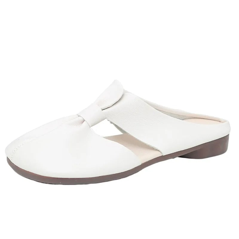 Cut Out Design Flat Mules 6