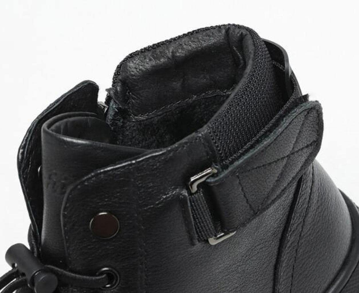 MEN BLACK LEATHER BOOTS 6