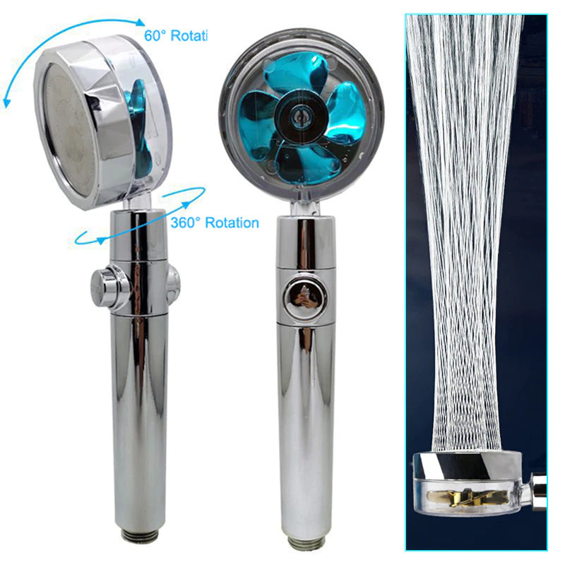360 Propeller High Pressure Shower Head 6