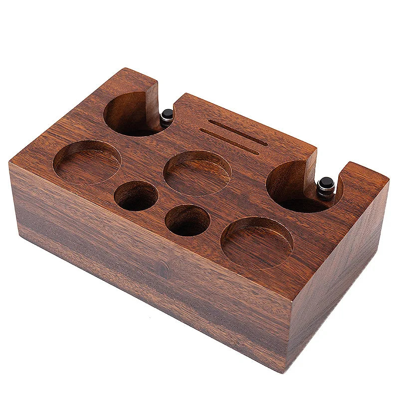 Walnut Coffee Tamper Barista Station 6