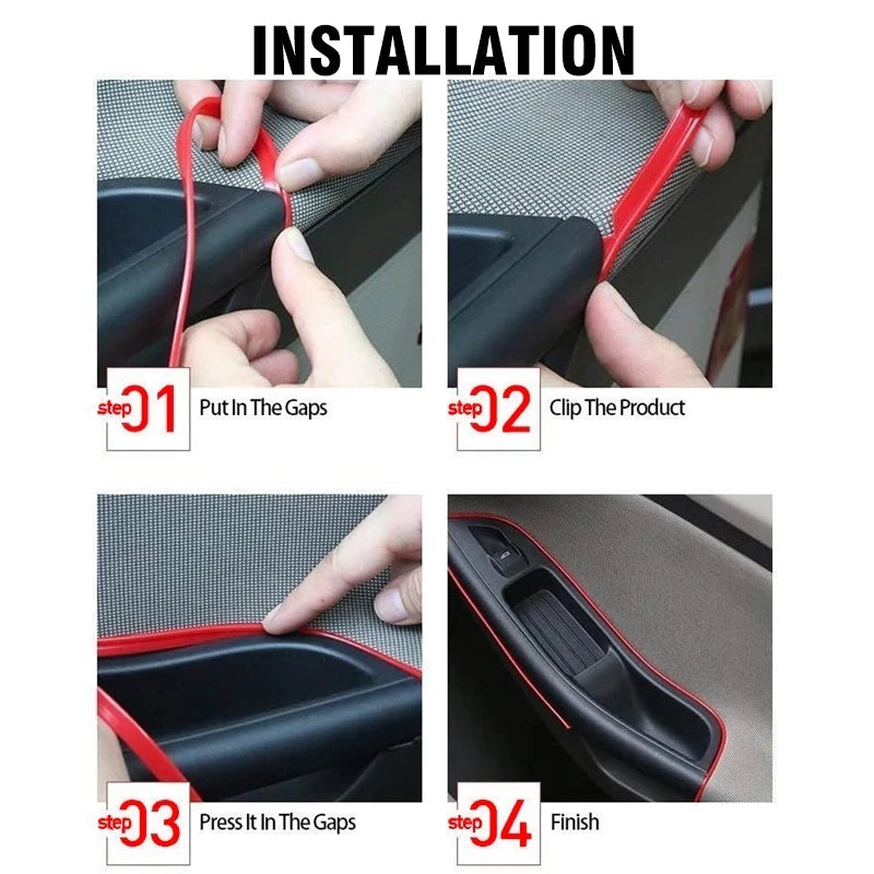 Car Interior Decorative LED Strip Atmosphere Light 6