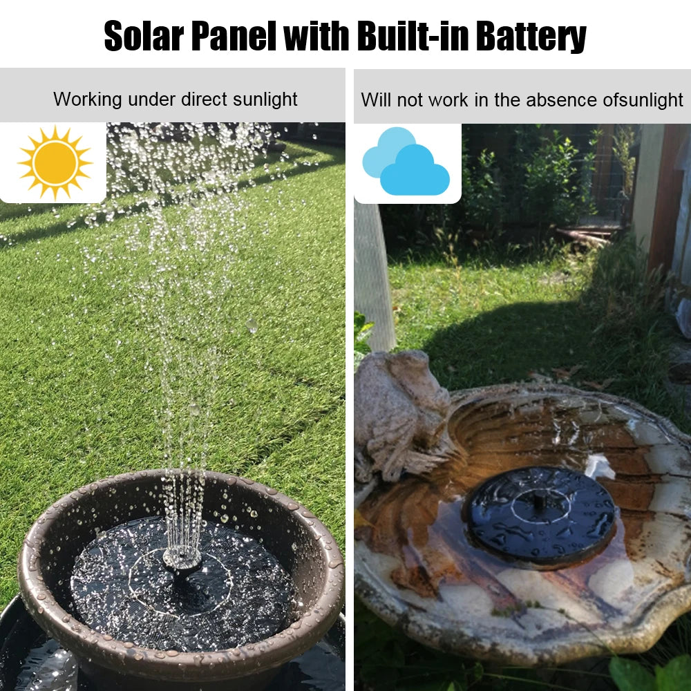 Garden Solar Powered Fountain 6