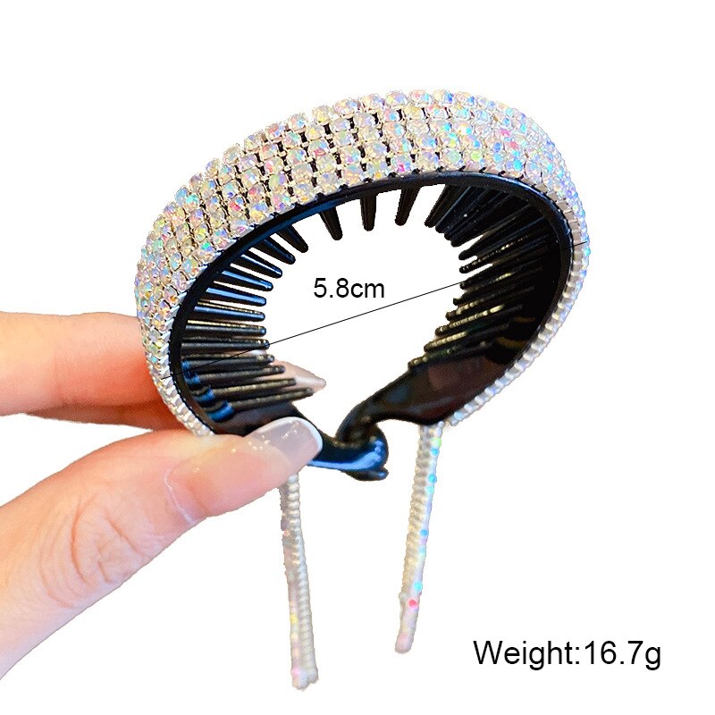 DiamondGlow Rhinestone Bun Maker-2PCS 6