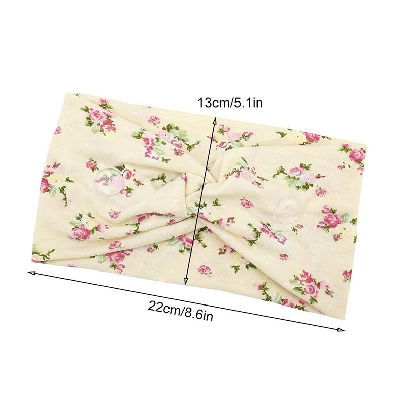 Fashion comfortable Button Headbands 2pcs 6