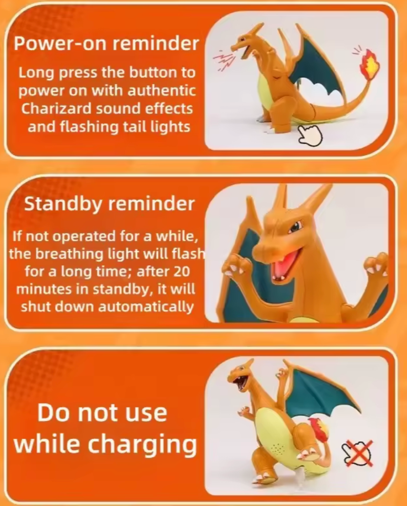 Fire-breathing Dragon Charizard Figure 7