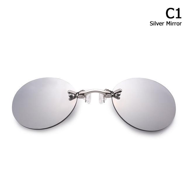 Men's Rimless Clamp Glasses 7