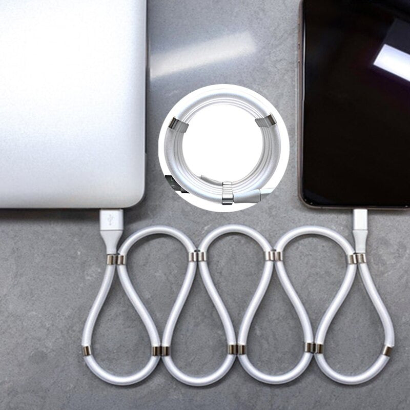 New High Quality Magnetic Self Winding Charging Cable 9