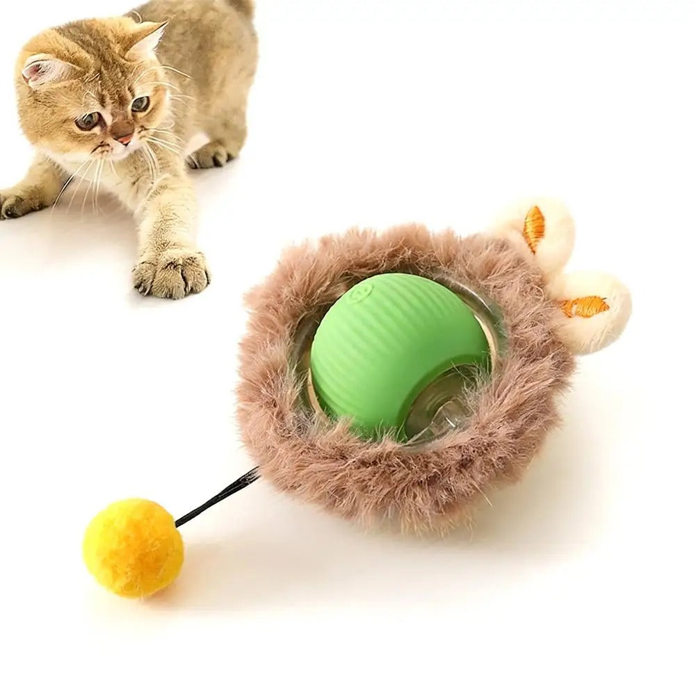 Furry Hide-N-Roll Interactive Cat Toy 9