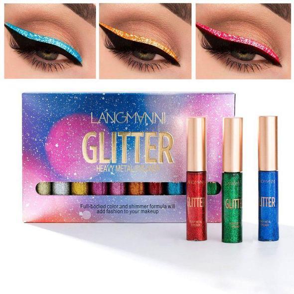 10 Color Glitter Liquid Eyeliner 1