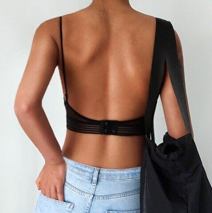 Starry Bra - Low Back Wireless Lifting Lace Bra 10