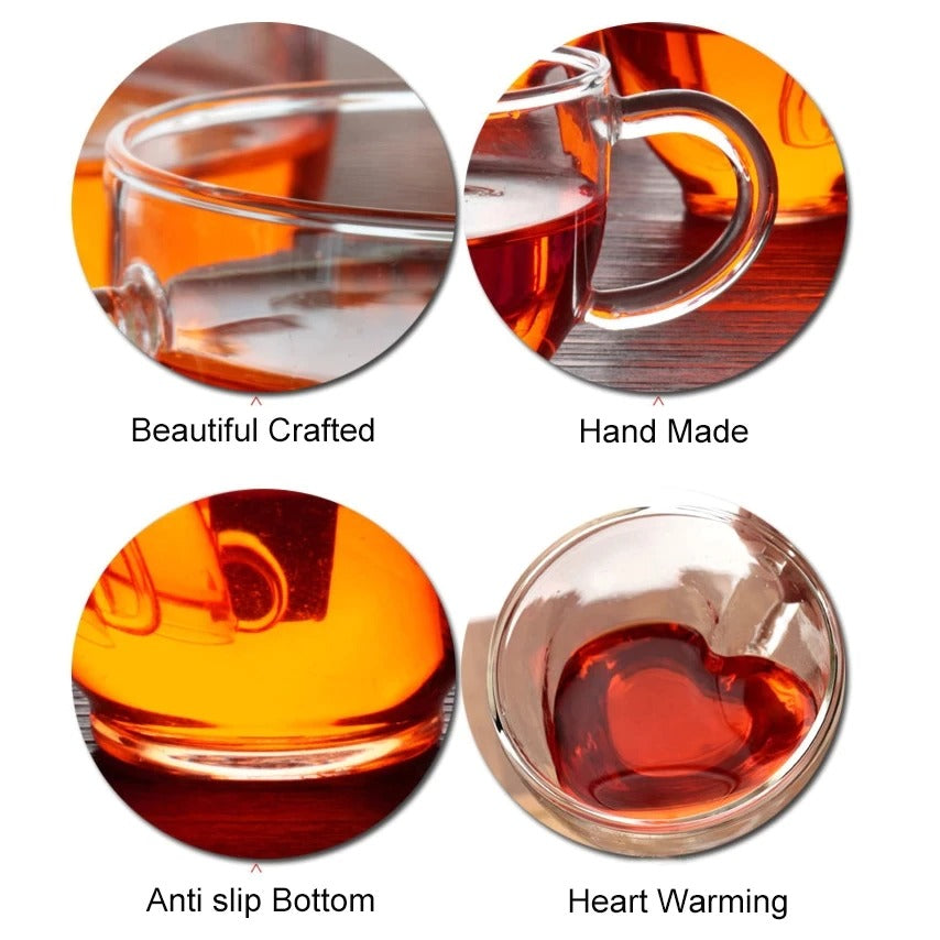 Heart Shaped Double Walled Insulated Cup 10