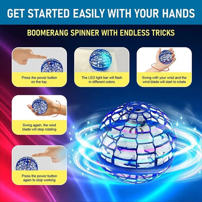 Magic Hoverball LED Flying Spinner 10
