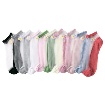 Translucent Daisy Socks (5 Pairs) 10