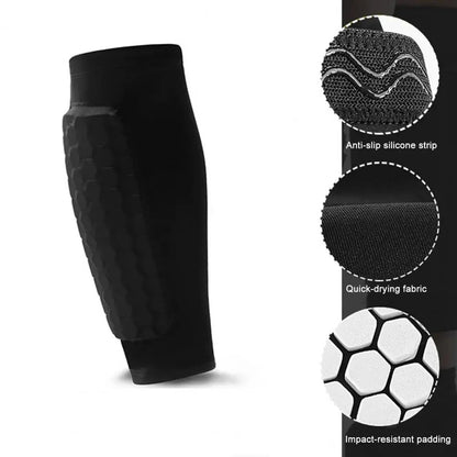 ? Honeycomb Impact Protection Compression Shin Sleeves 10