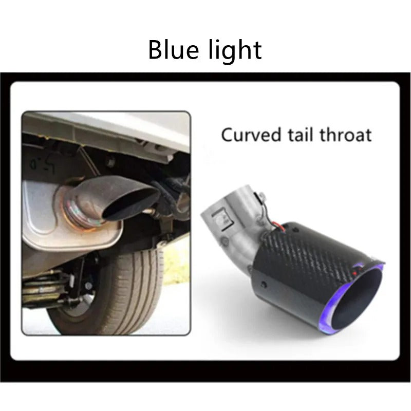 Car Carbon Fiber Flashing Tail Throat 10