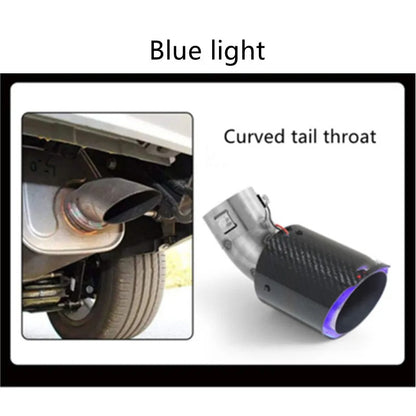 Car Carbon Fiber Flashing Tail Throat 10