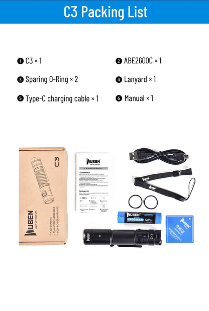 Powerful LED 1200 Lumens Flashlight 10