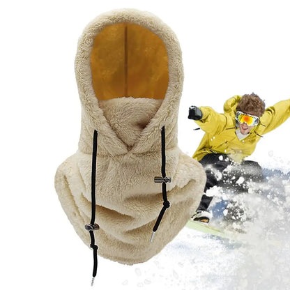 Winter Outdoor Sherp Hooded Sports Windproof Mask 10