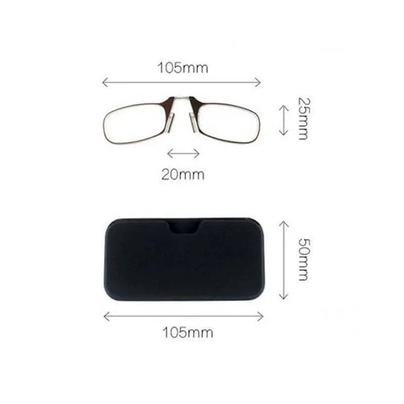 Folding Legless Nose Clip Reading Glasses 11