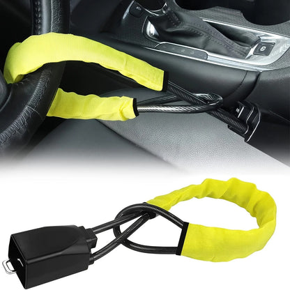 Heavy-Duty Steering Wheel & Gear Shift Anti-Theft Lock 11