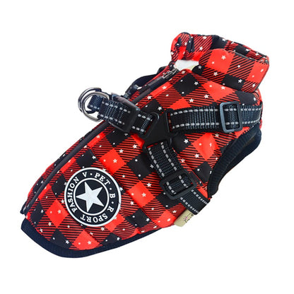 Waterproof Warm Dog Winter Jacket Harness 10