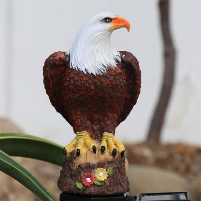 Eagle Figure Garden Solar Post 2