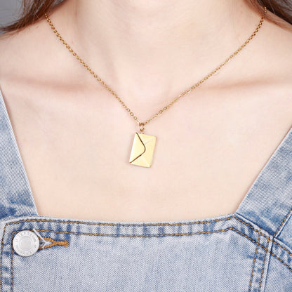 Love Letter Envelope Pendant Necklace 2