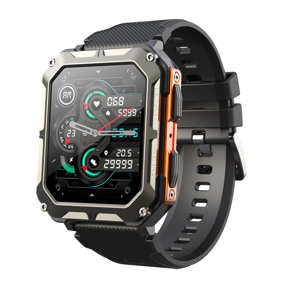 Indestructible Stainless Steel Military Style Rugged Smartwatch 2