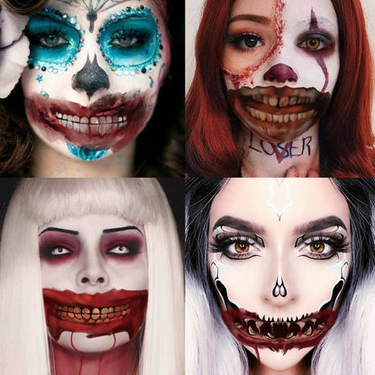 Halloween Prank Makeup Temporary Tattoo-10PCS 2
