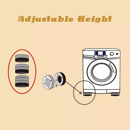 Anti-slip And Noise-reducing Washing Machine Feet 4PCS 2