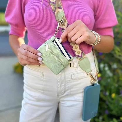 Phone Strap with Zippered Pouch 2