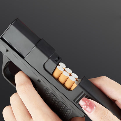 Gun Cigarette Case with Torch Lighter 2