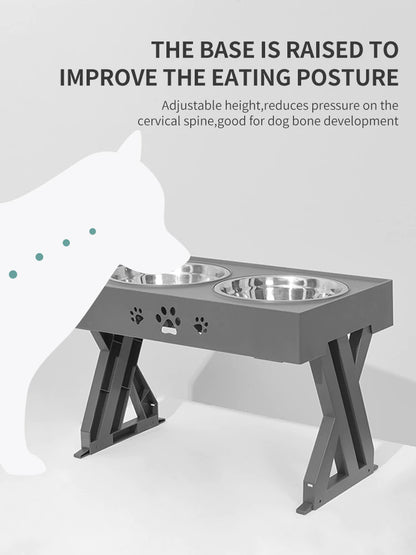 Adjustable Elevated Dog Feeder 2