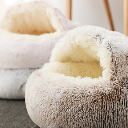 Cozy Cocoon Plush Pet Bed 2