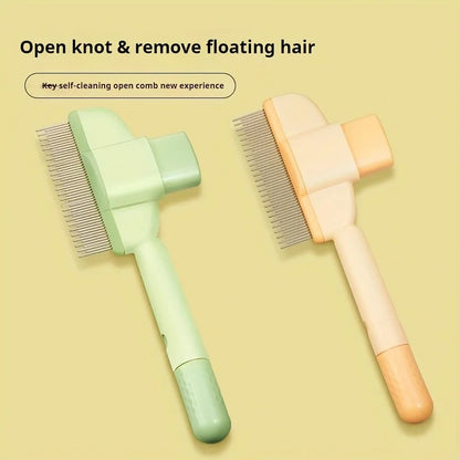 Self-cleaning Pet Flea Comb Grooming Brush 2