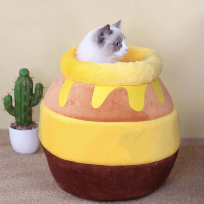 Comfy Honey Pot Pet Plush Bed 2